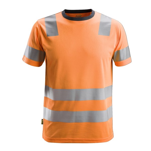 Snickers 2530 AllroundWork High Vis T-Shirt (5500 Orange)