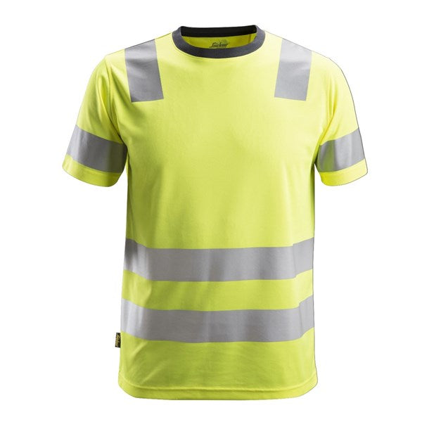 Snickers 2530 AllroundWork High Vis T-Shirt (6600 Yellow)