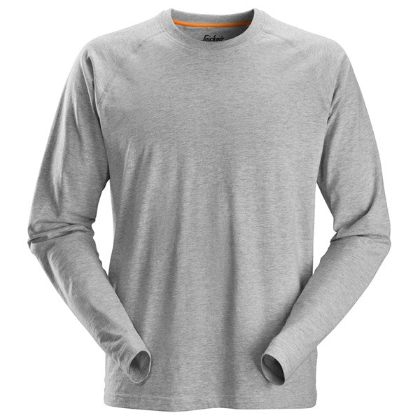 Snickers 2410 AllroundWork Long Sleeve T-Shirt (2800 Grey Melange)