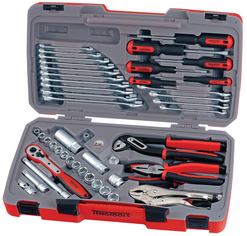 TengTools T3848 48 Piece 3/8" Drive Tool Set w/ 28 Piece Bit Set