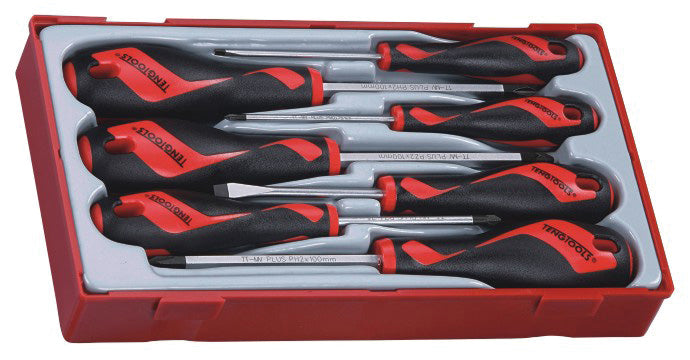 Teng TT917N 7 Piece Flat, PH & PZ Type Screwdriver Set