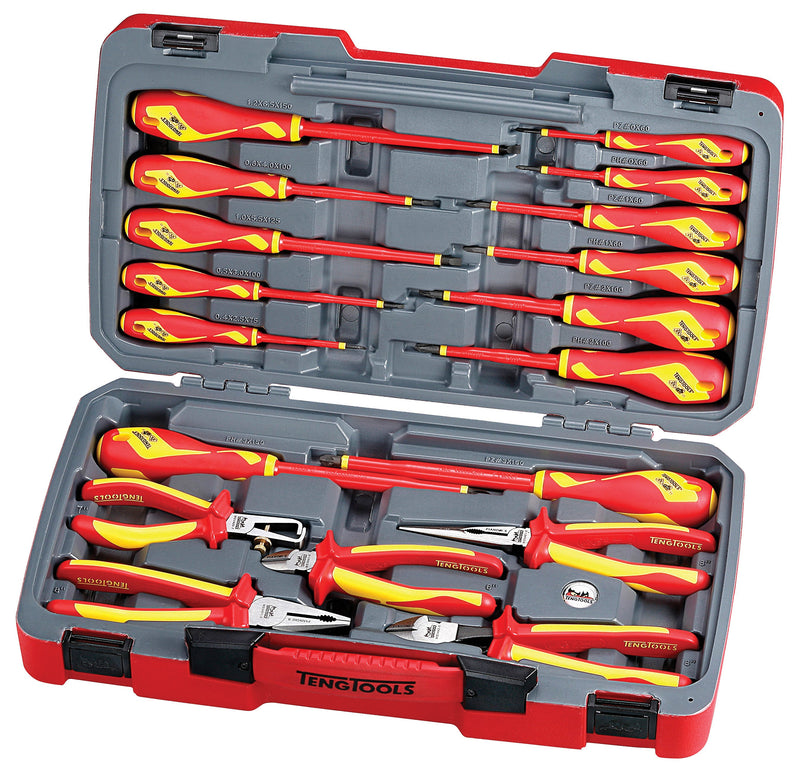 TengTools TV18N 18 Piece 1000 Volt Insulated Tool Set