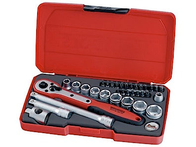 TengTools T3834 34 Piece 3/8" Socket Set