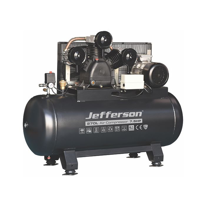 Jefferson 270 Litre 7.5HP 10 Bar Compressor (3 Phase) JEFC270L10B-7.5