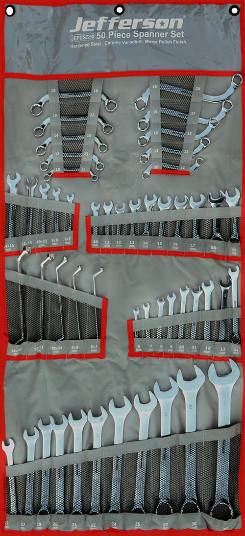 Jefferson 50 Piece Combination Spanner Set JEFCSS50