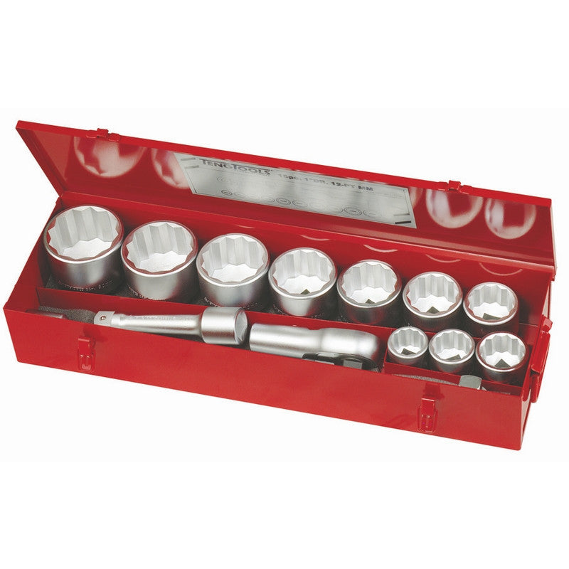 TENG TOOLS M1115MM 15 PIECE 1 INCH DRIVE 12 POINT METRIC SOCKET SET